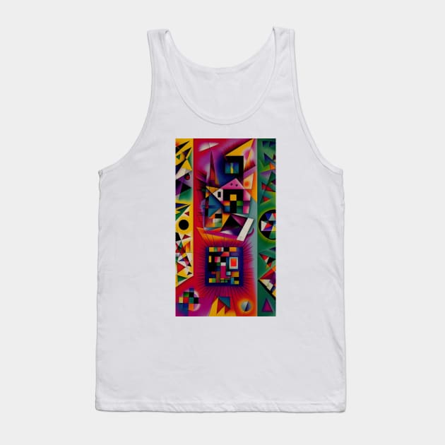 Square Composition Tank Top by Dturner29